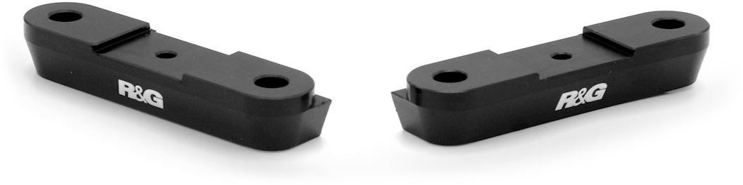 REAR FOOTREST PLATE, BLACK, PAIR