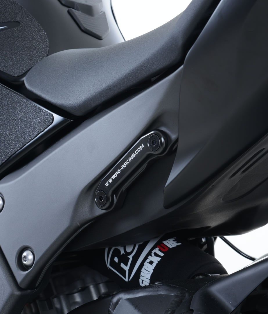 REAR FOOTREST PLATE, BLACK