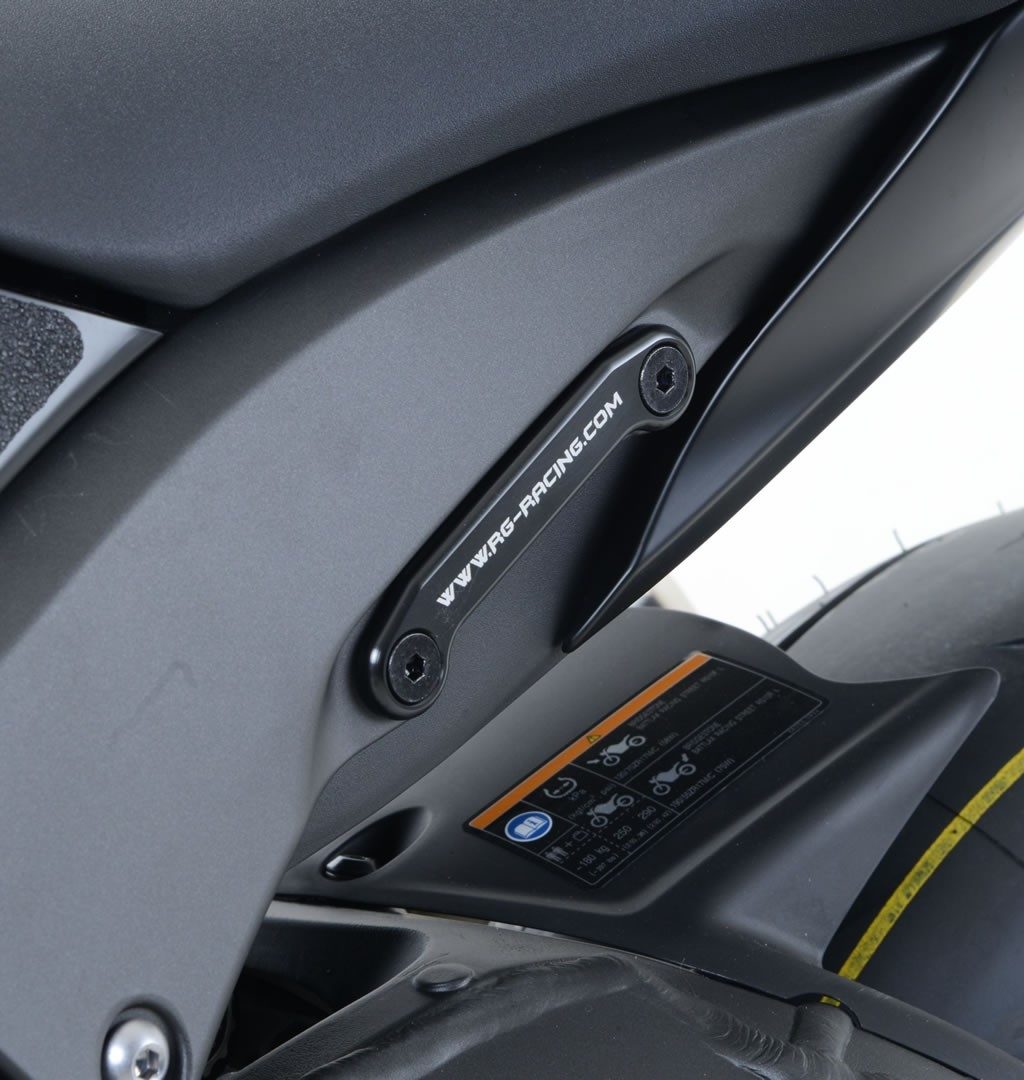REAR FOOTREST PLATE, BLACK foto 3
