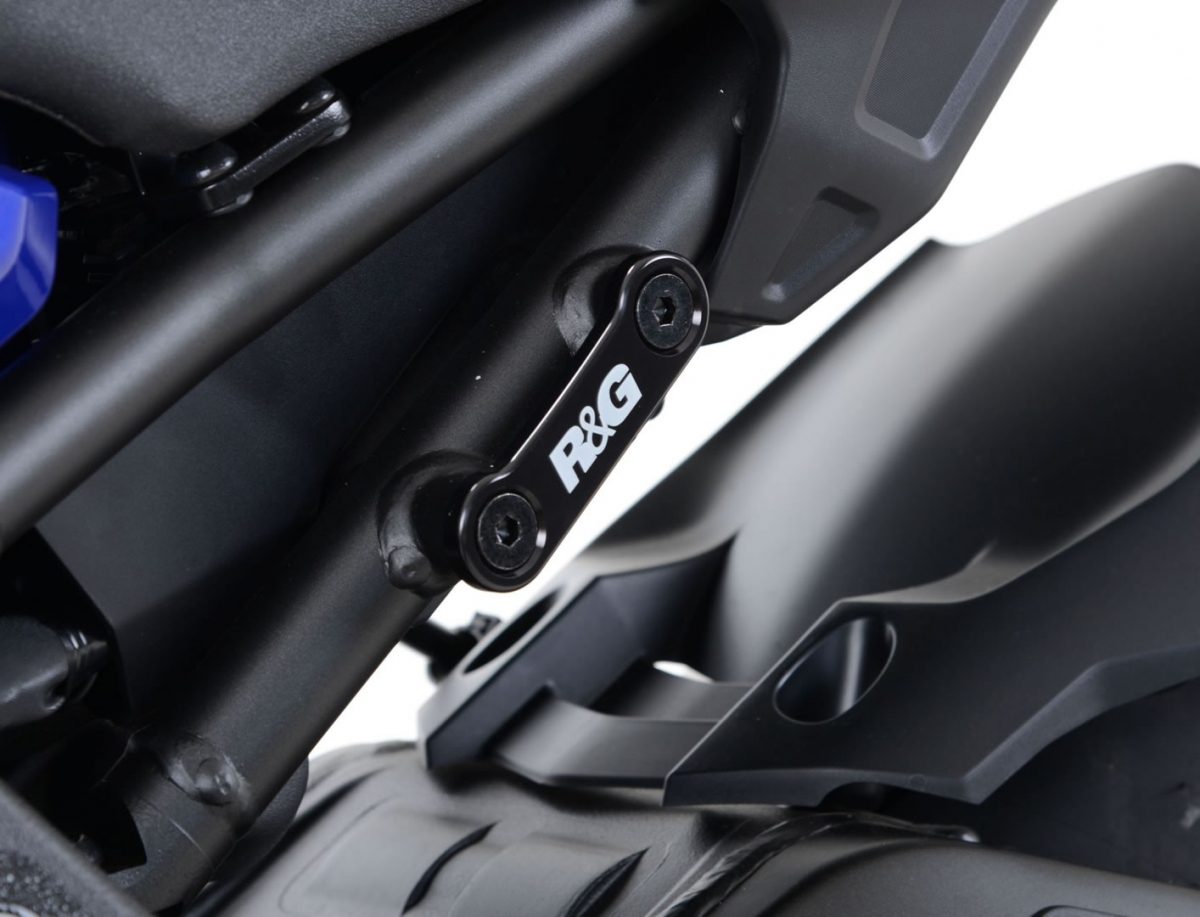 REAR FOOTREST PLATE, BLACK, PAIR foto 2