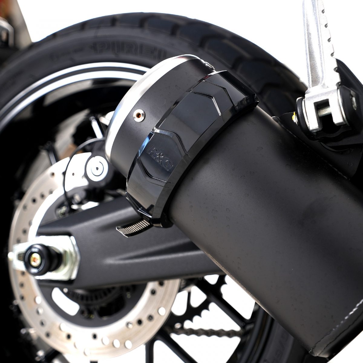 EXHAUST PROTECTOR, BLACK, OVAL