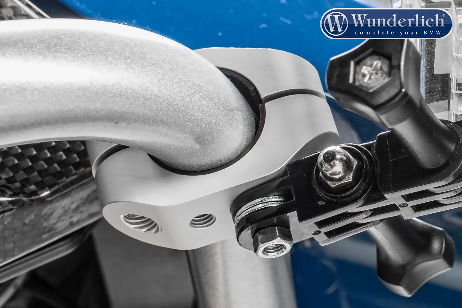 Wunderlich Vario-Clamp - zwart of zilver foto 3