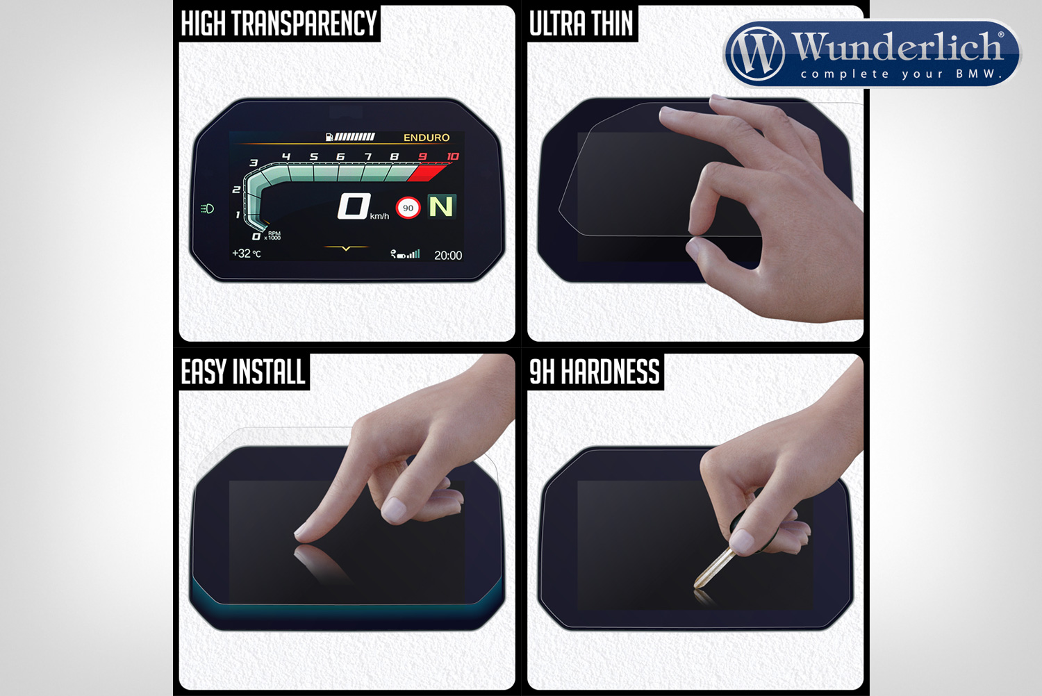 Wunderlich Display beschermer glas »ANTI-GLARE« - Connectivity Display foto 4
