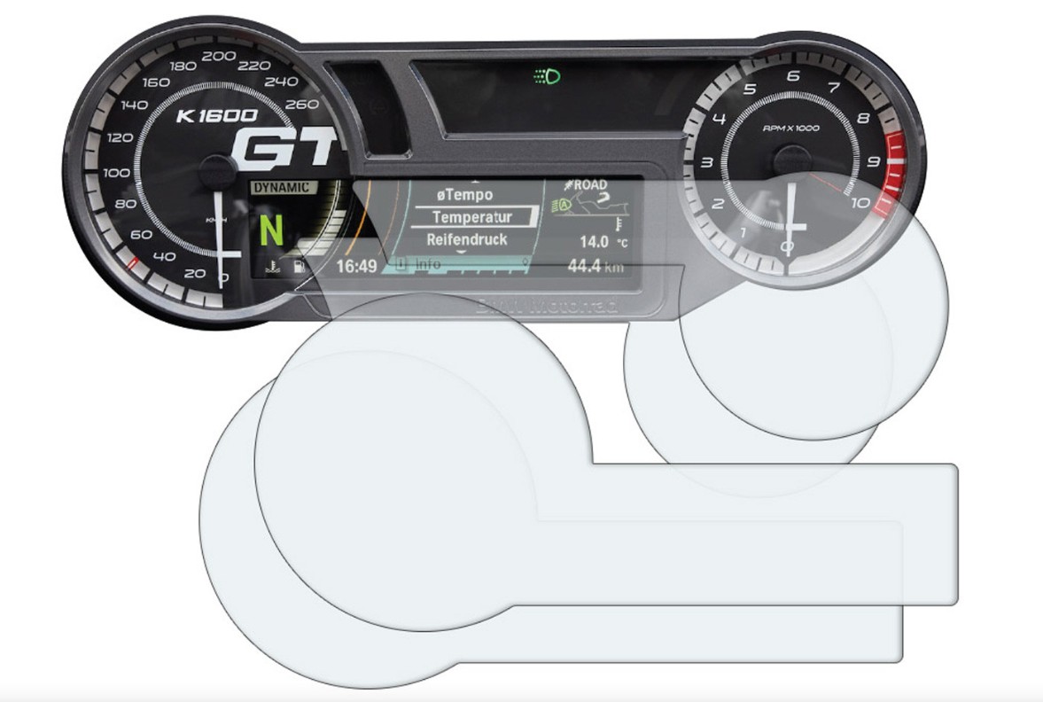 Wunderlich screenprotector set K1600 - transparant