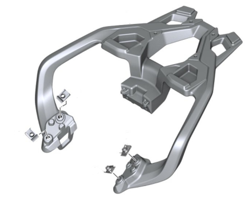 BMW G 310 GS/R Bagagedrager zilver
