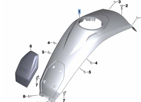 BMW R 1250 GS Tankpad zwart foto 2