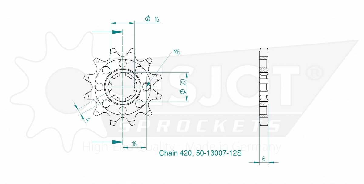 FRONT LIGHT 12T, 420