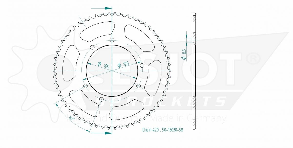 REAR STEEL 58T, 420
