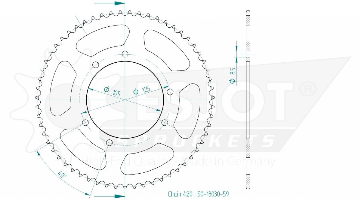 REAR STEEL 59T, 420