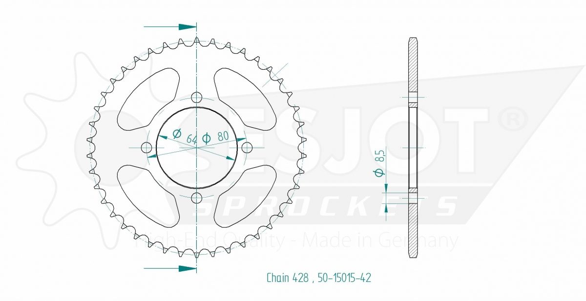 REAR STEEL 42T, 428