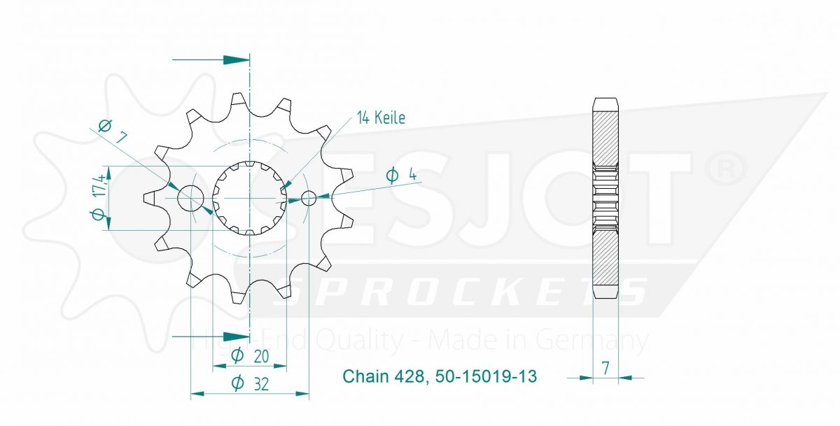 FRONT 13T, 428