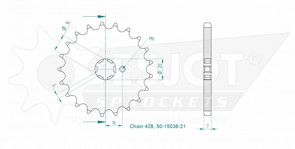 FRONT 21T, 428