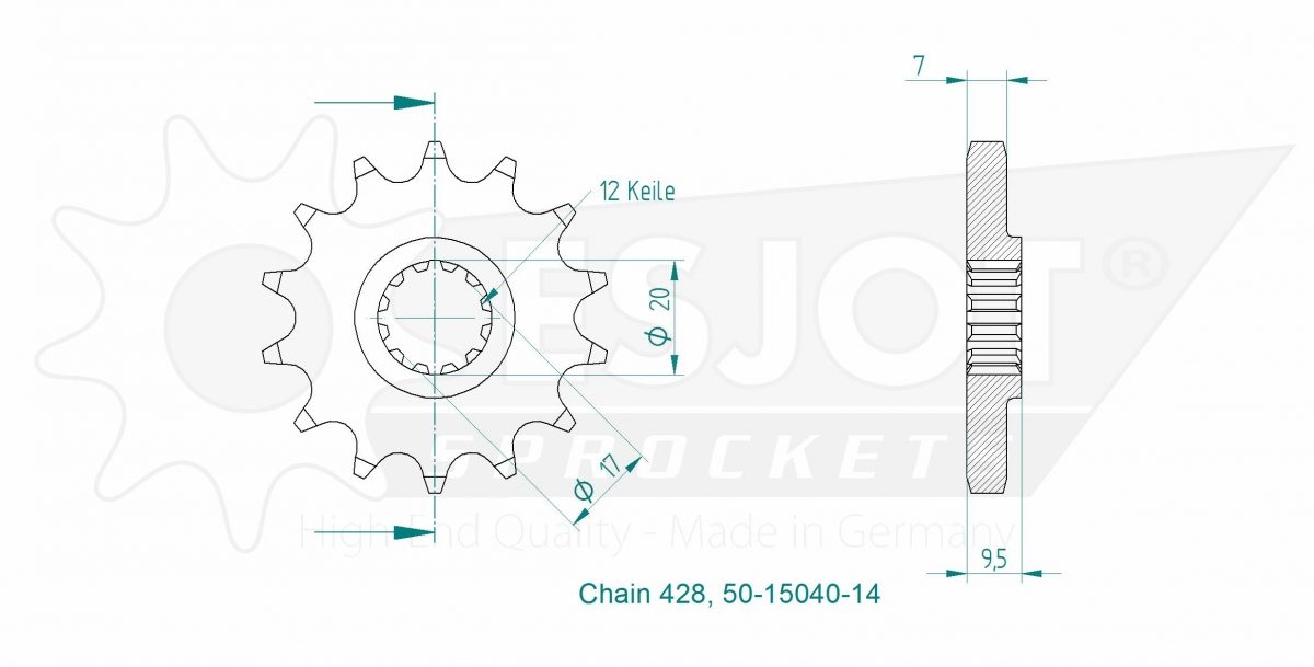 FRONT 14T, 428