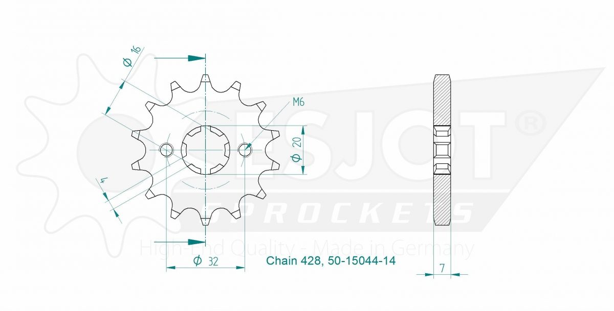FRONT 14T, 428