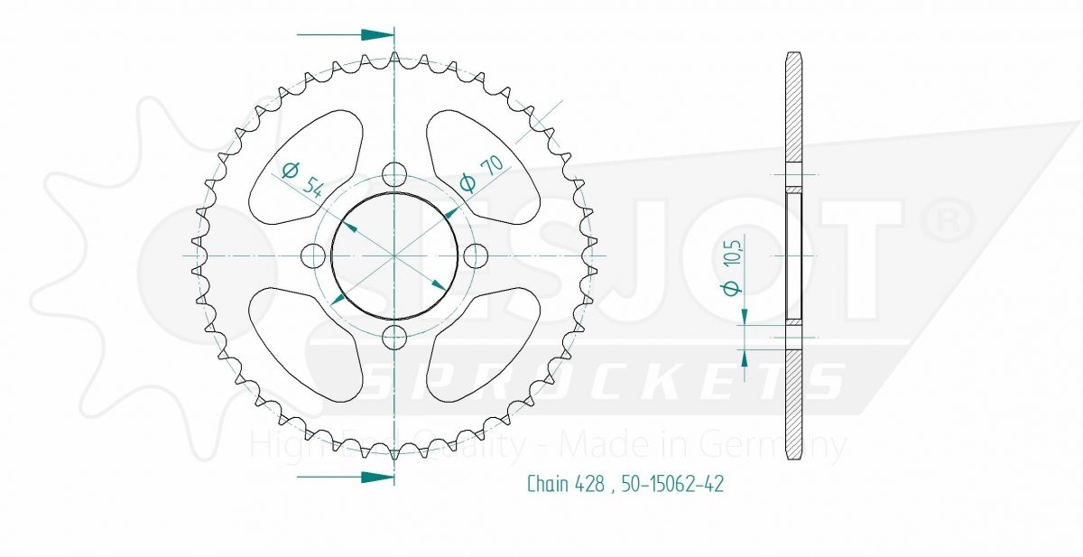 REAR STEEL 42T, 428