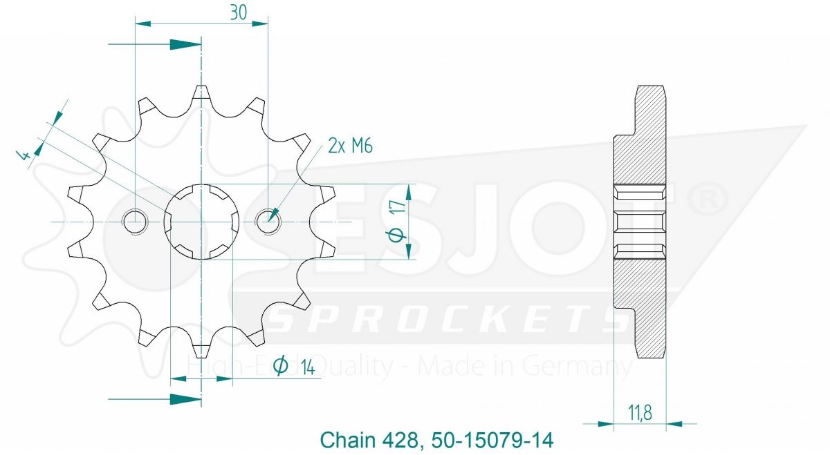 FRONT 14T, 428