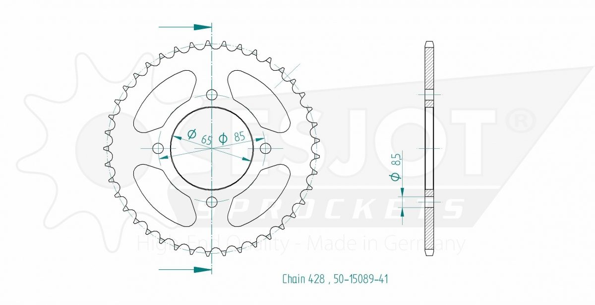 REAR STEEL 41T, 428