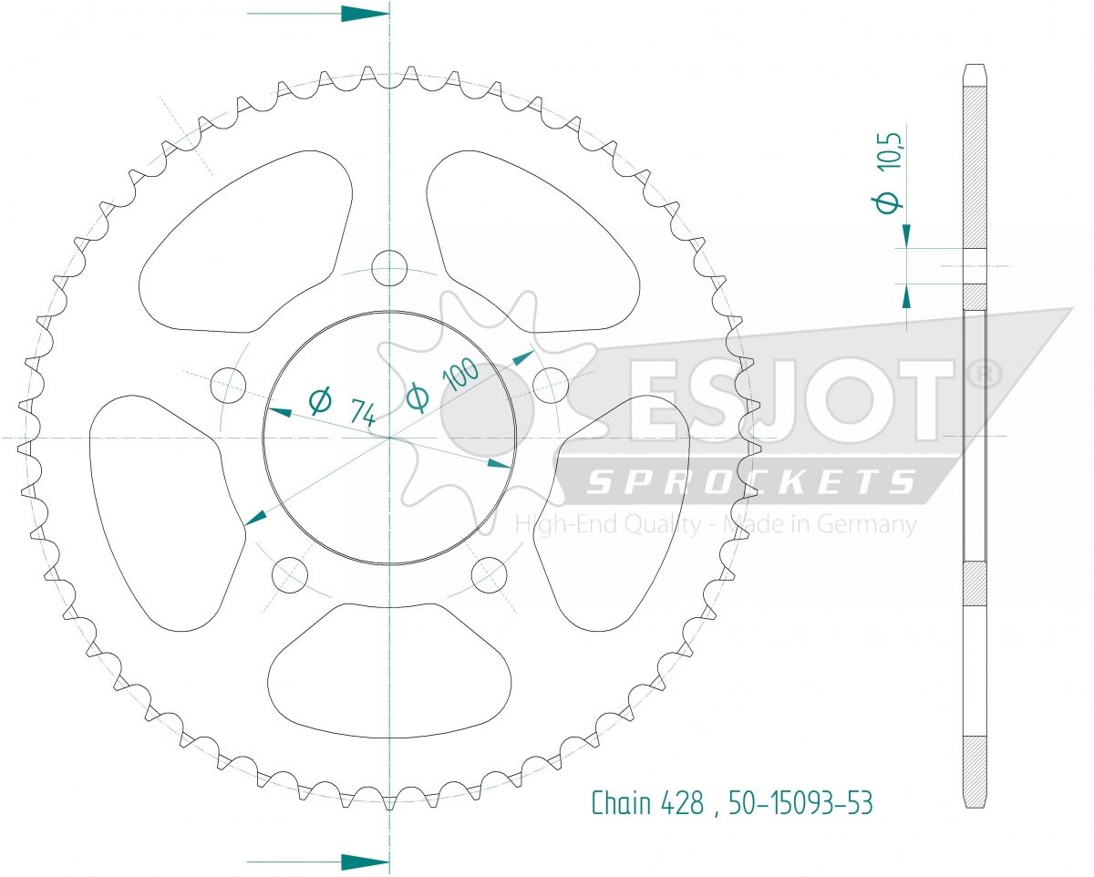 REAR STEEL 53, 428