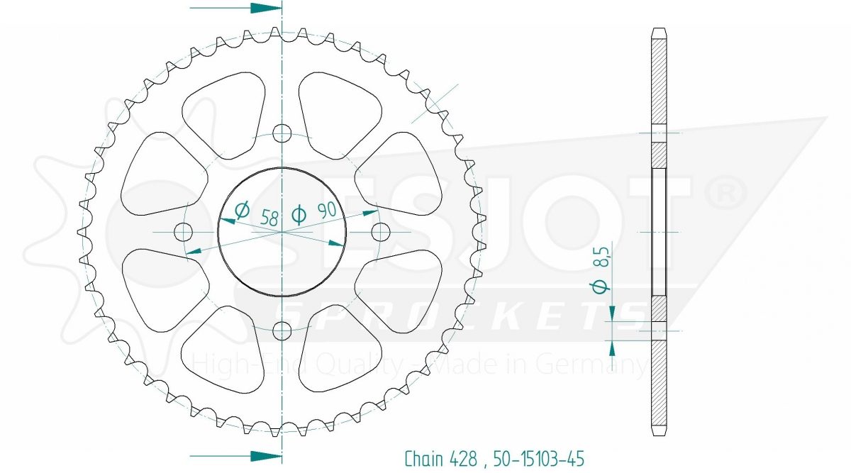 REAR 45T, 428