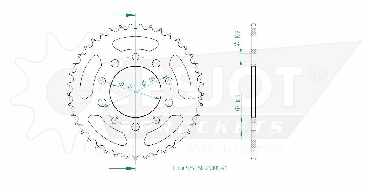 REAR STEEL 41T, 525
