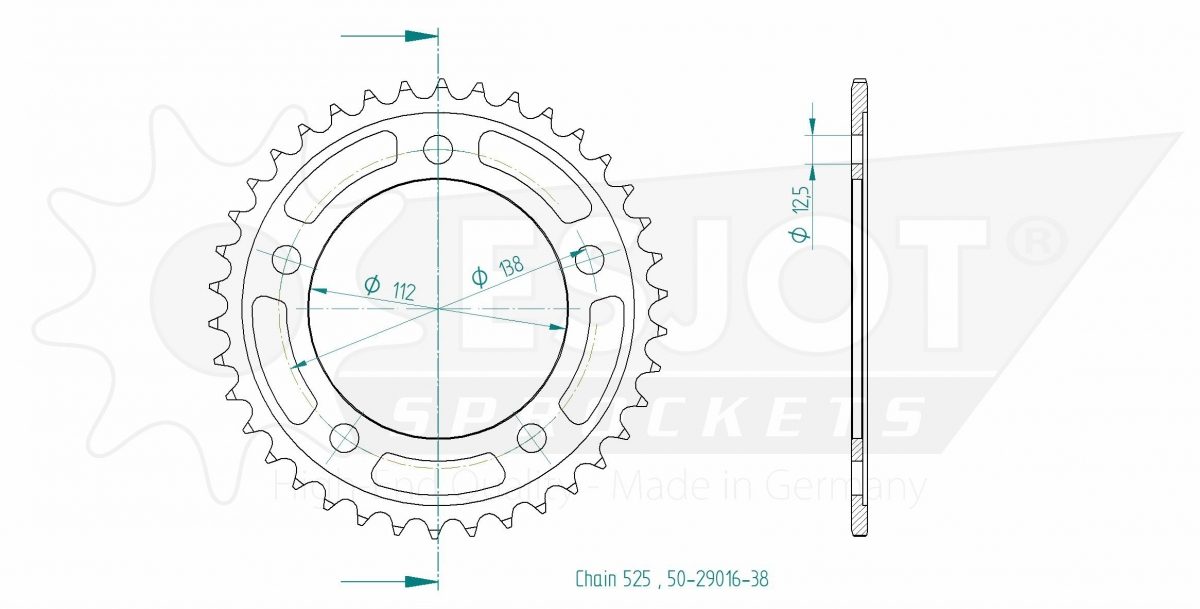 REAR STEEL 38T, 525