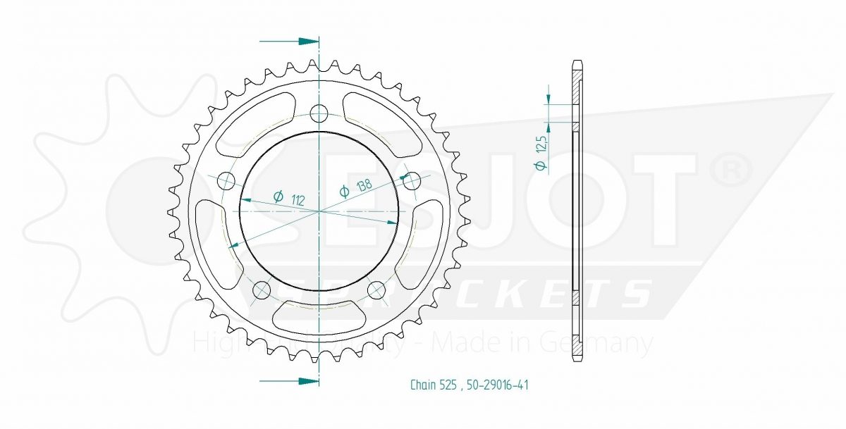REAR STEEL 41T, 525