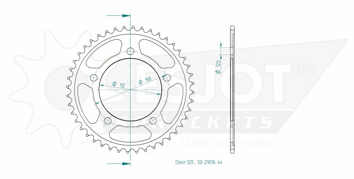 REAR STEEL 44T, 525