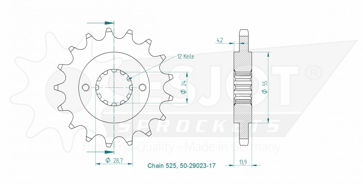 FRONT 17T, 525