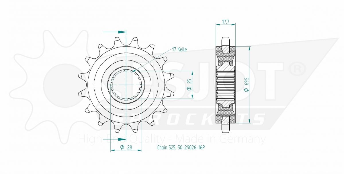 FRONT 16T, 525