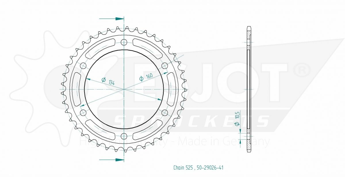 REAR STEEL 41T, 525