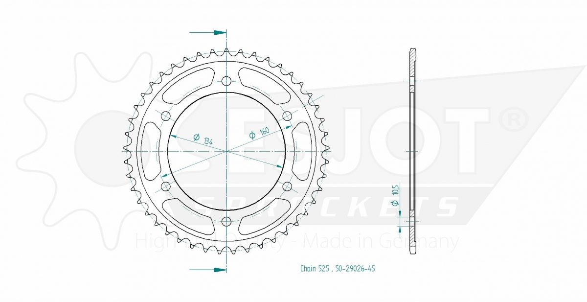 REAR STEEL 45T, 525