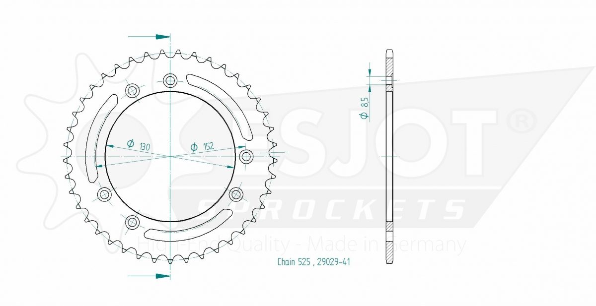REAR STEEL 41T, 525