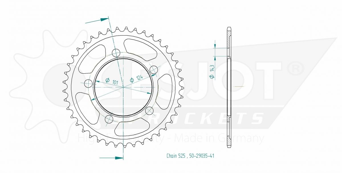 REAR STEEL 41T, 525