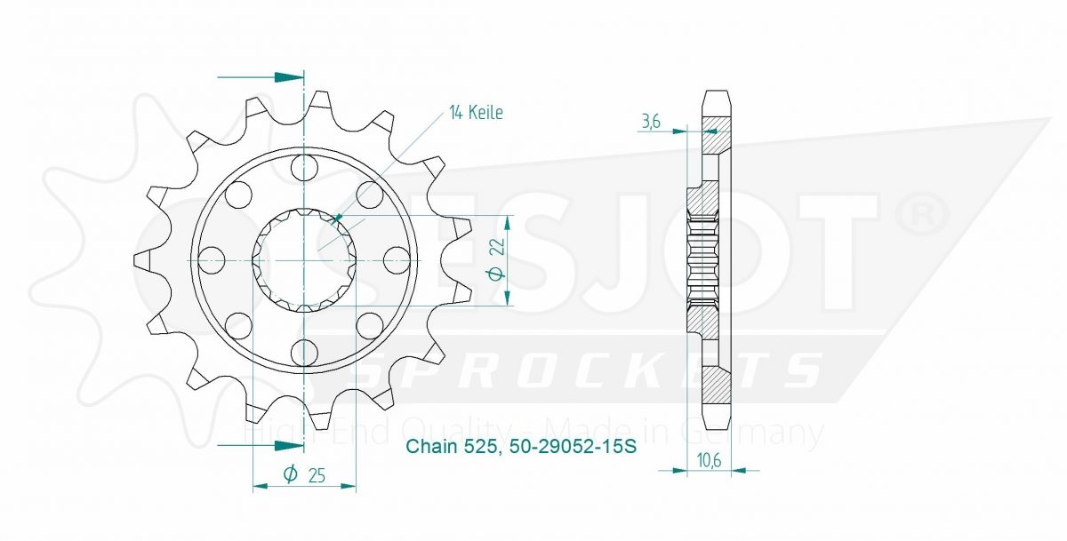 FRONT LIGHT 15T, 525
