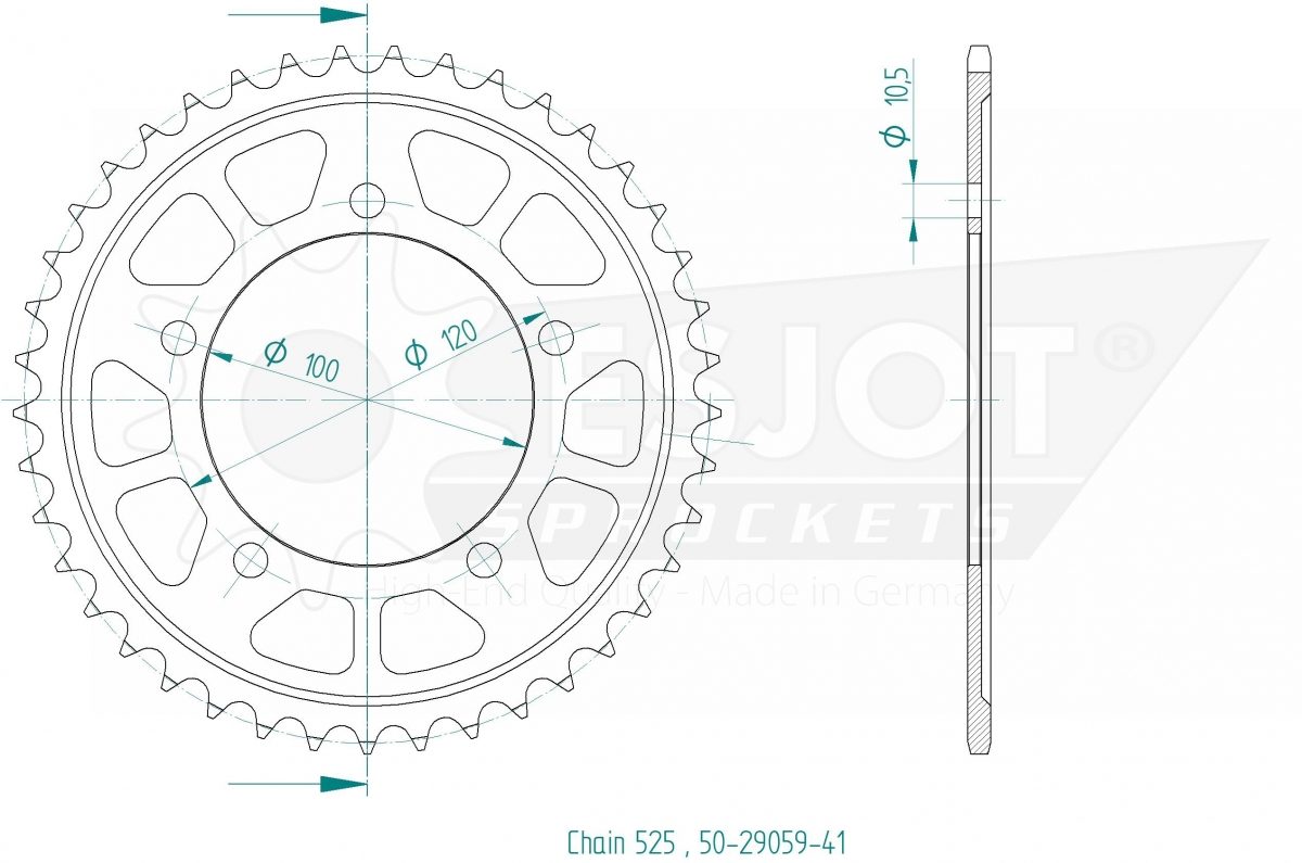 REAR 41T, 525