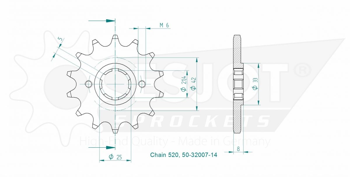 FRONT 14T, 520