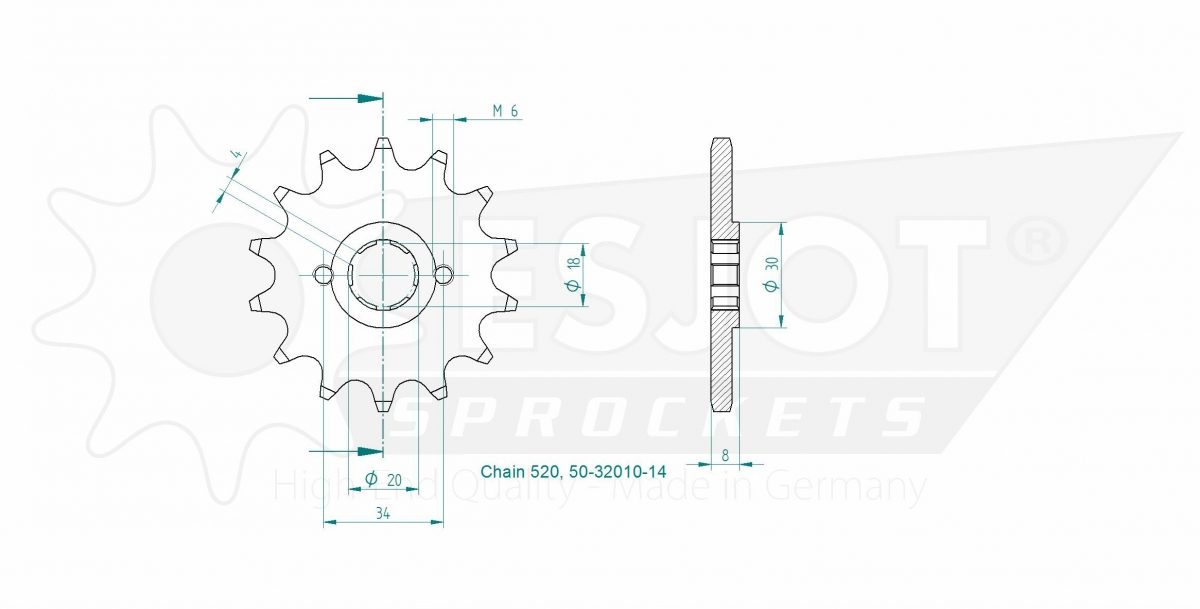 FRONT 14T, 520