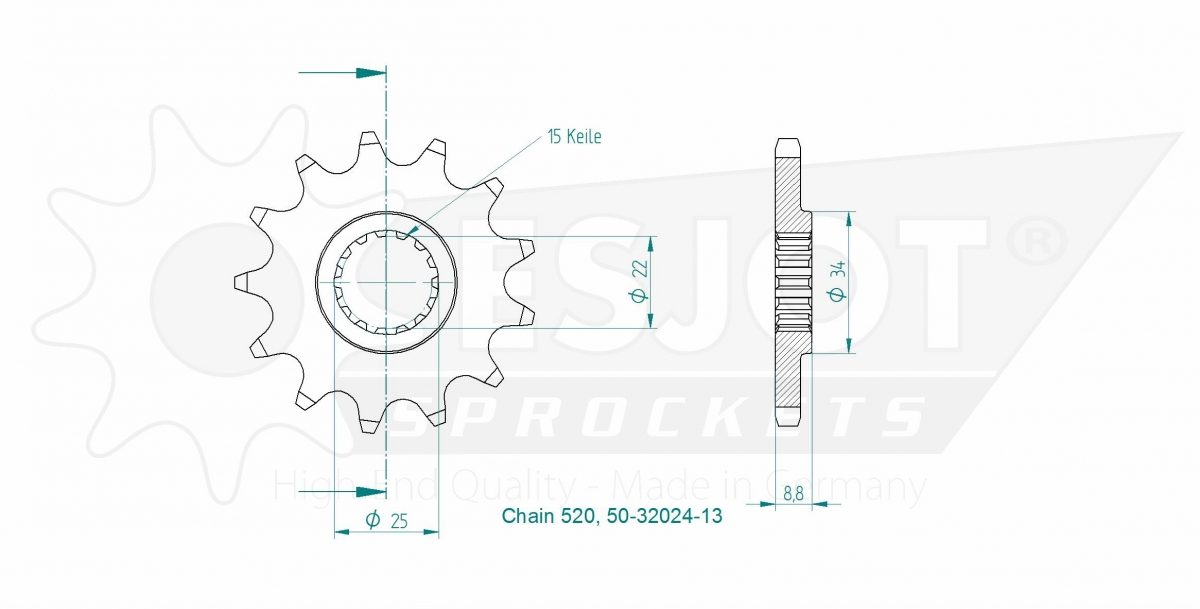 FRONT 13T, 520