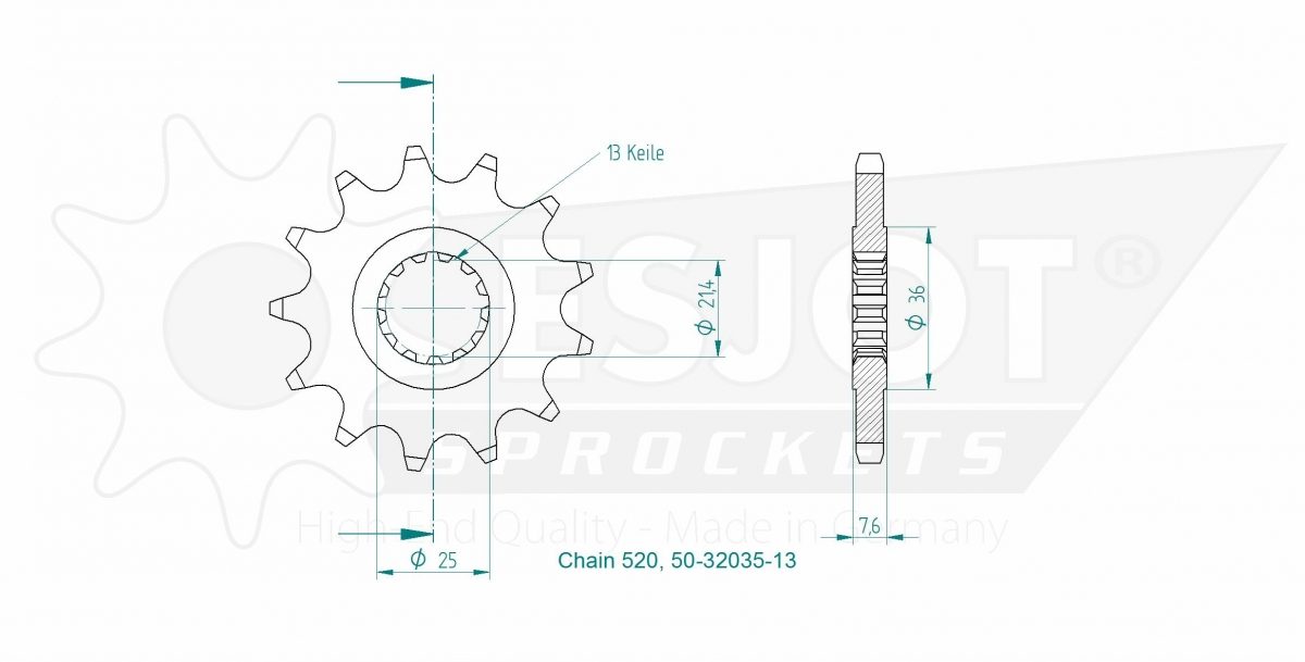 FRONT 13T, 520