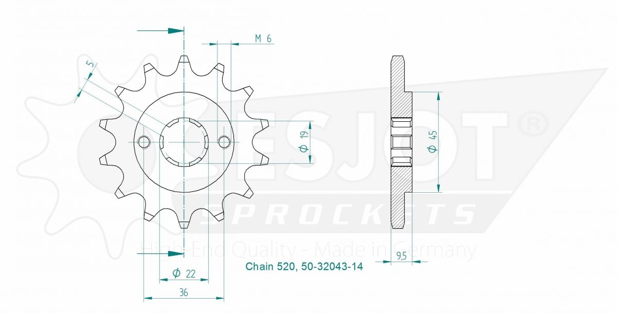 FRONT 14T, 520