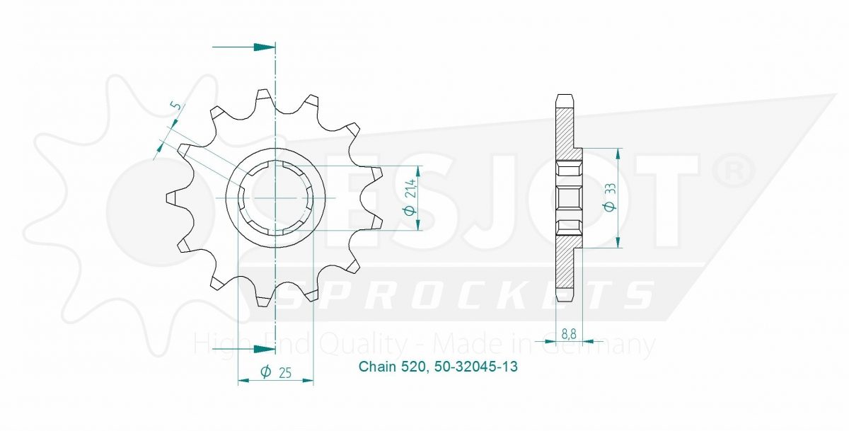 FRONT 13T, 520