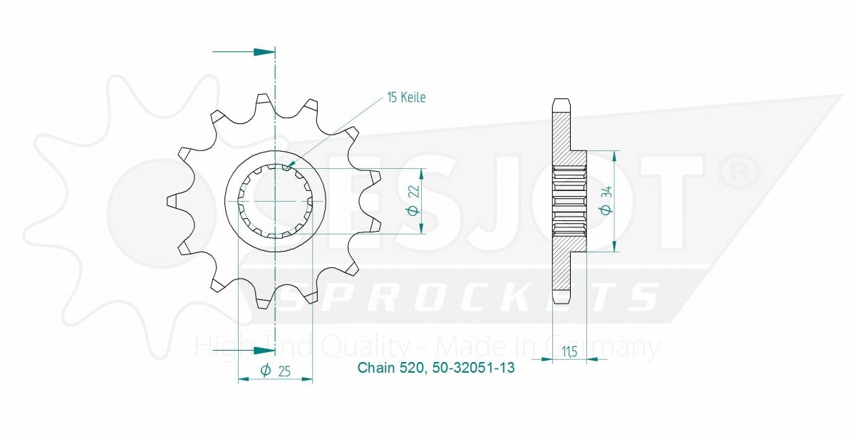 FRONT 13T, 520
