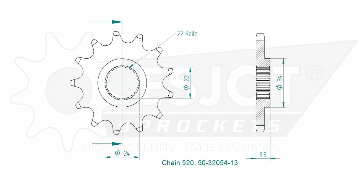 FRONT 13T, 520