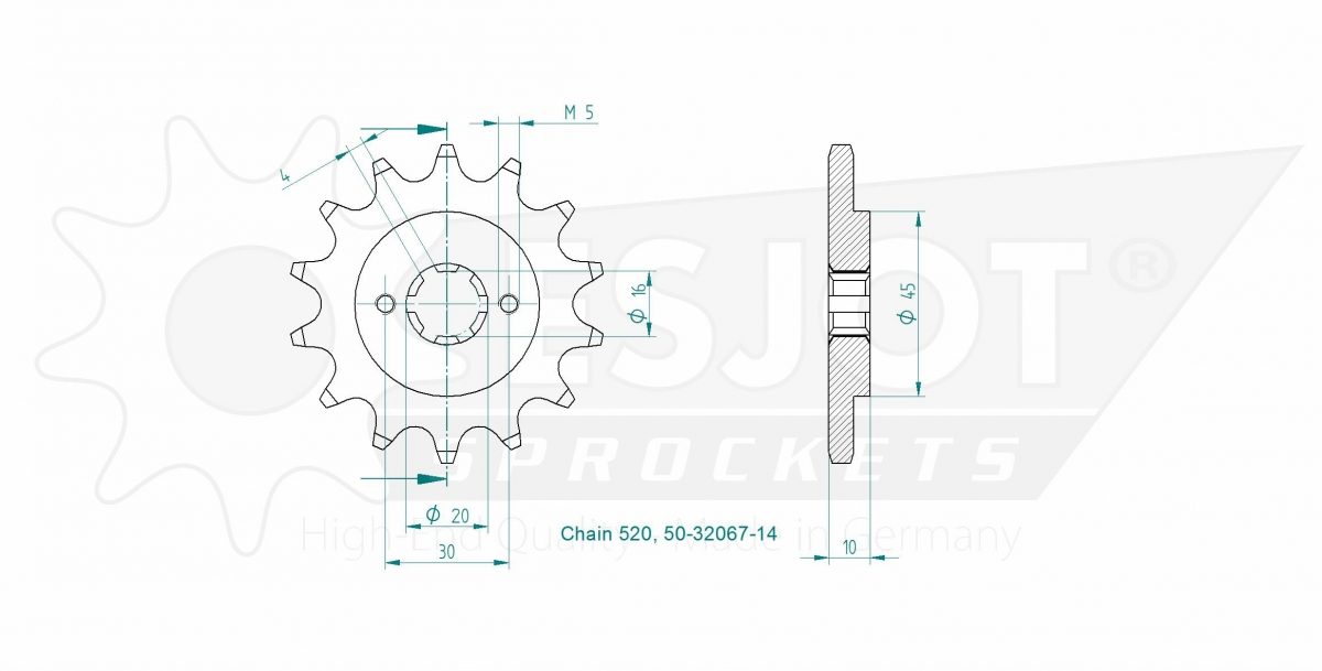 FRONT 14T, 520