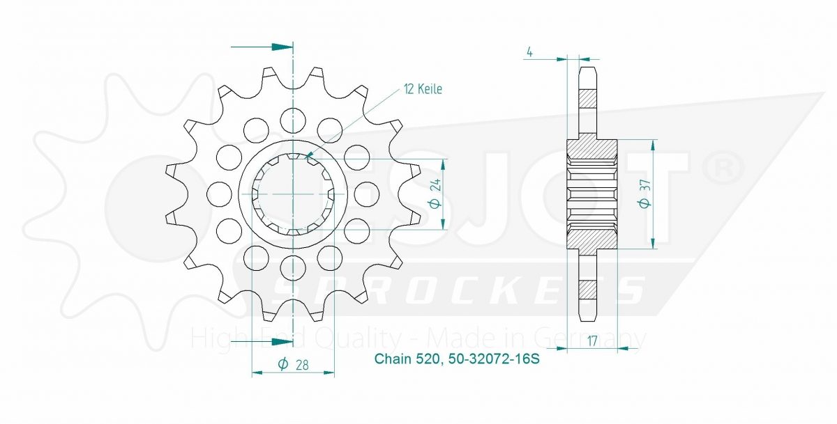 FRONT 16T, LIGHT, 520