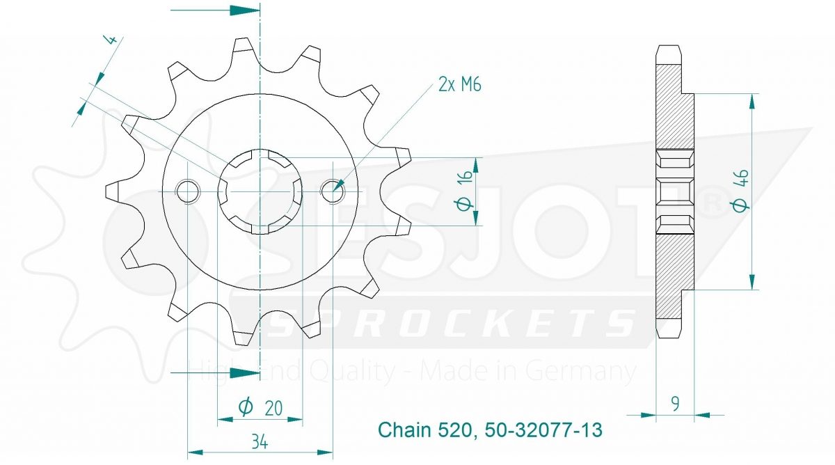 FRONT 13T, 520