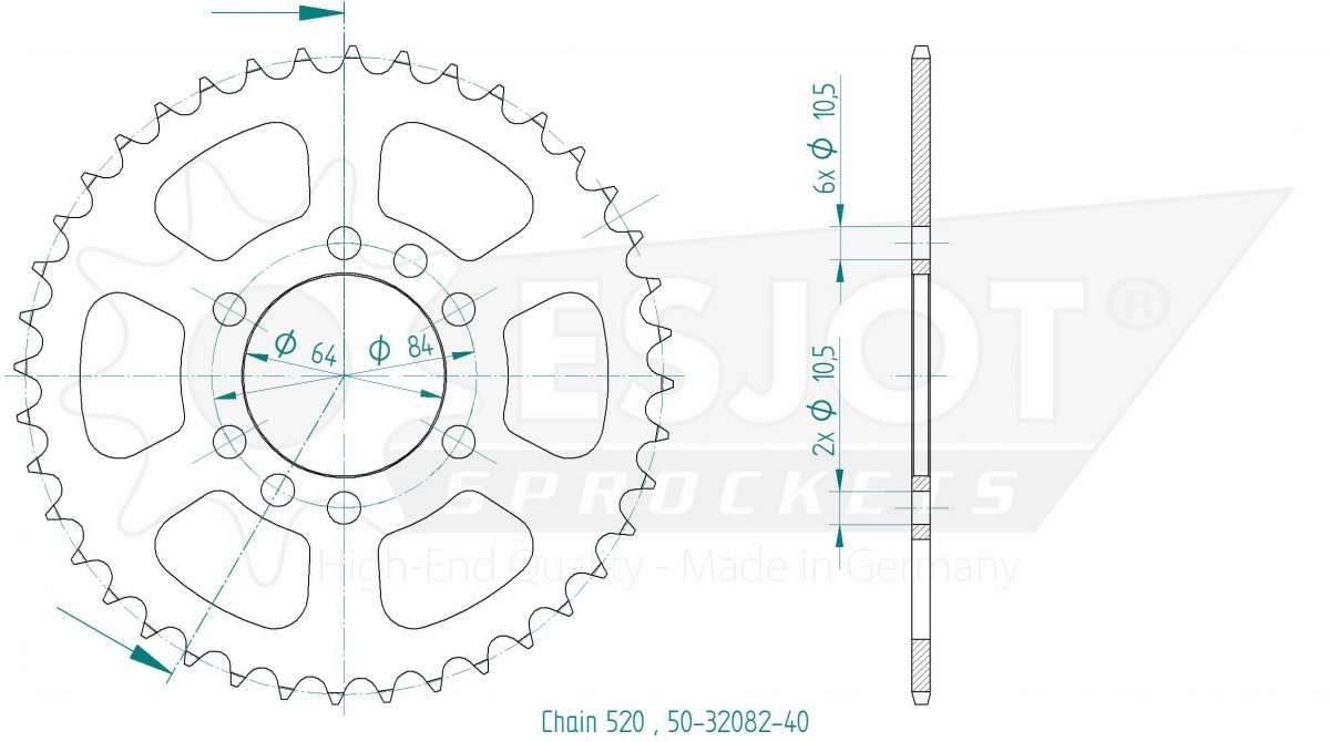 REAR STEEL 40T, 520