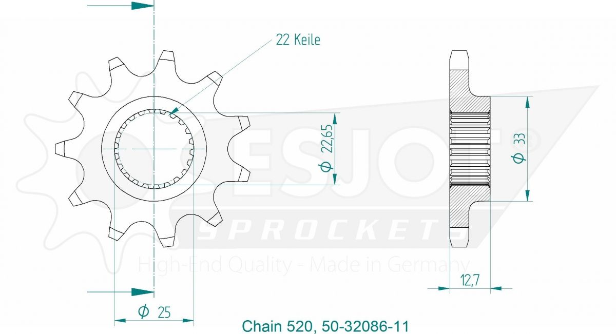 FRONT 11T, 520