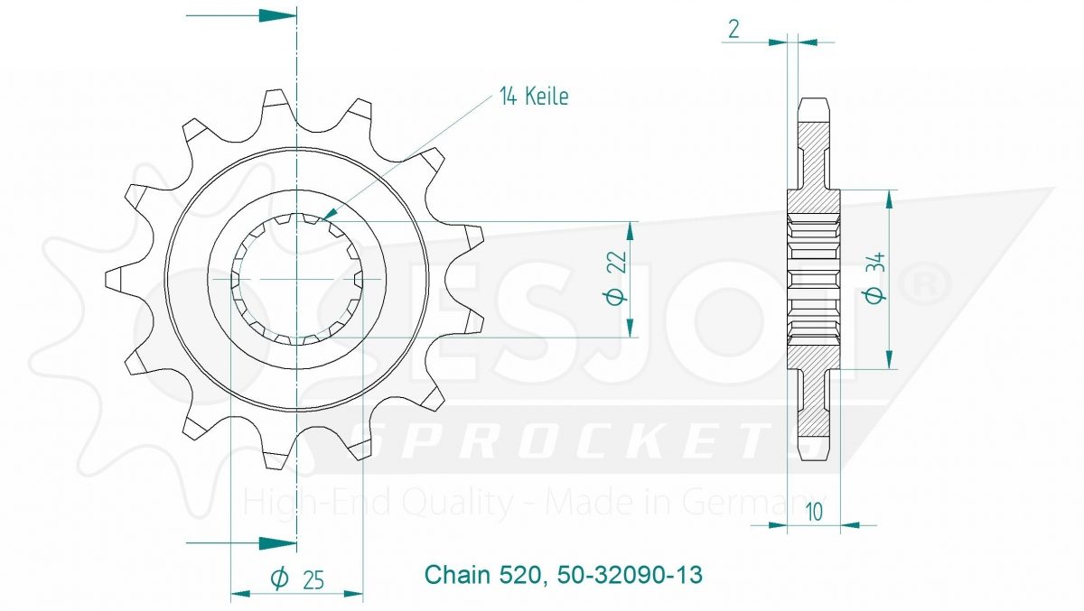 FRONT 13T, 520