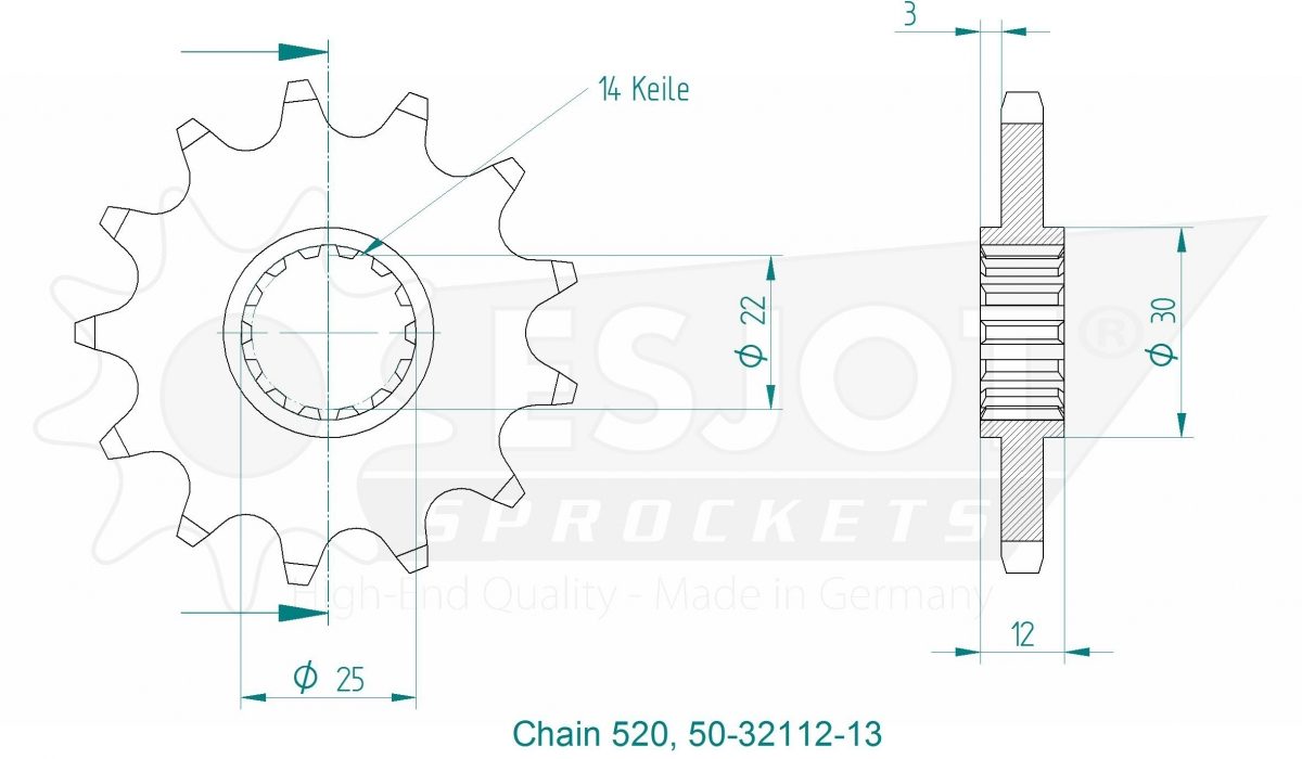 FRONT 13T, 520